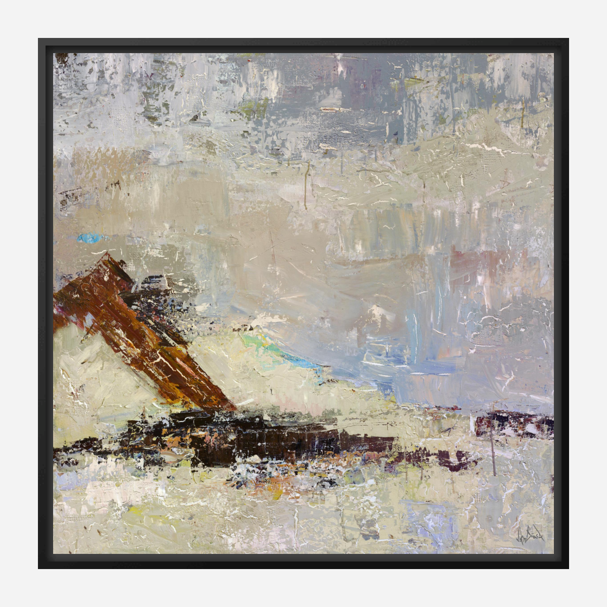 Beach Chair Artist Enhanced Canvas Print by John Beard Collection - product image 5 for Resin Society