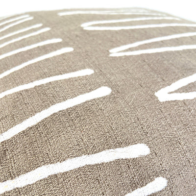 Sadza Triangles Pillow Cover - Savanna Beige by Mbare Ltd - product image 3 for Resin Society