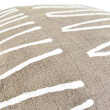 Sadza Lines Pillow Cover - Savanna Beige by Mbare Ltd - product image 3 for Resin Society