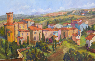 Belltower Artist Enhanced Canvas Print by John Beard Collection - main product image for Resin Society