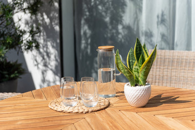 Jade Square Teak Small Table by LifestyleGarden US - product image 2 for Resin Society