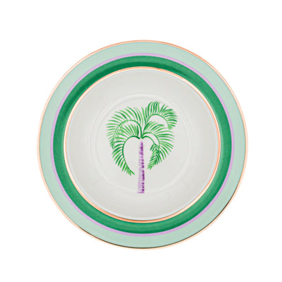 Bernadette Palm Soup Bowl - Set of 4 (+1 Bonus Bowl) by Ro'Table - main product image for Resin Society