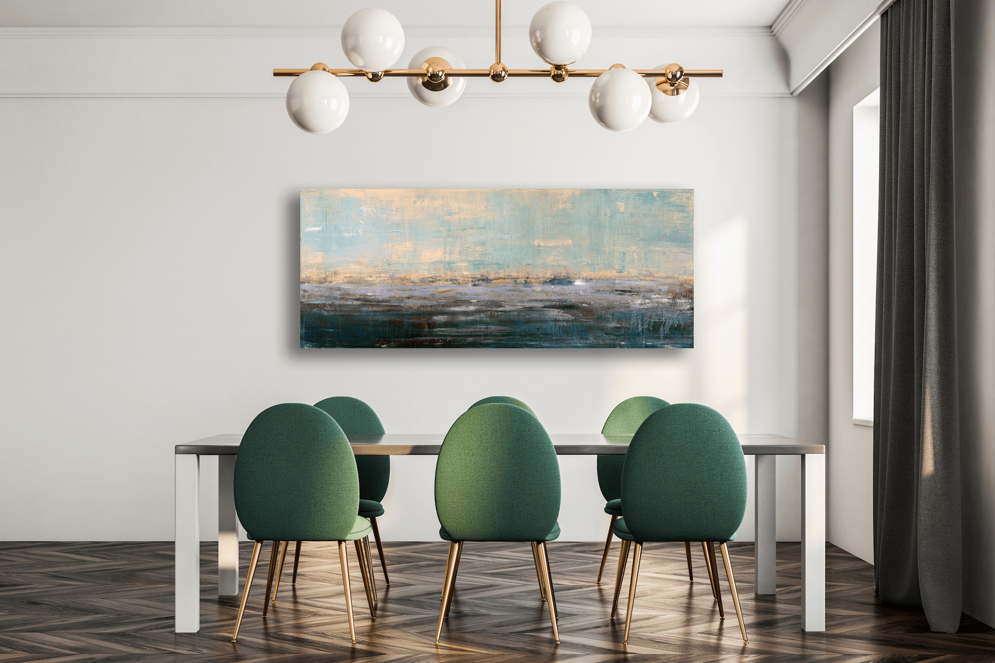 Beyond the Shore Artist Enhanced Canvas Print by John Beard Collection - product image 4 for Resin Society