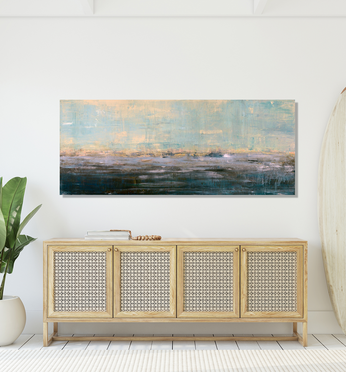 Beyond the Shore Artist Enhanced Canvas Print by John Beard Collection - product image 2 for Resin Society