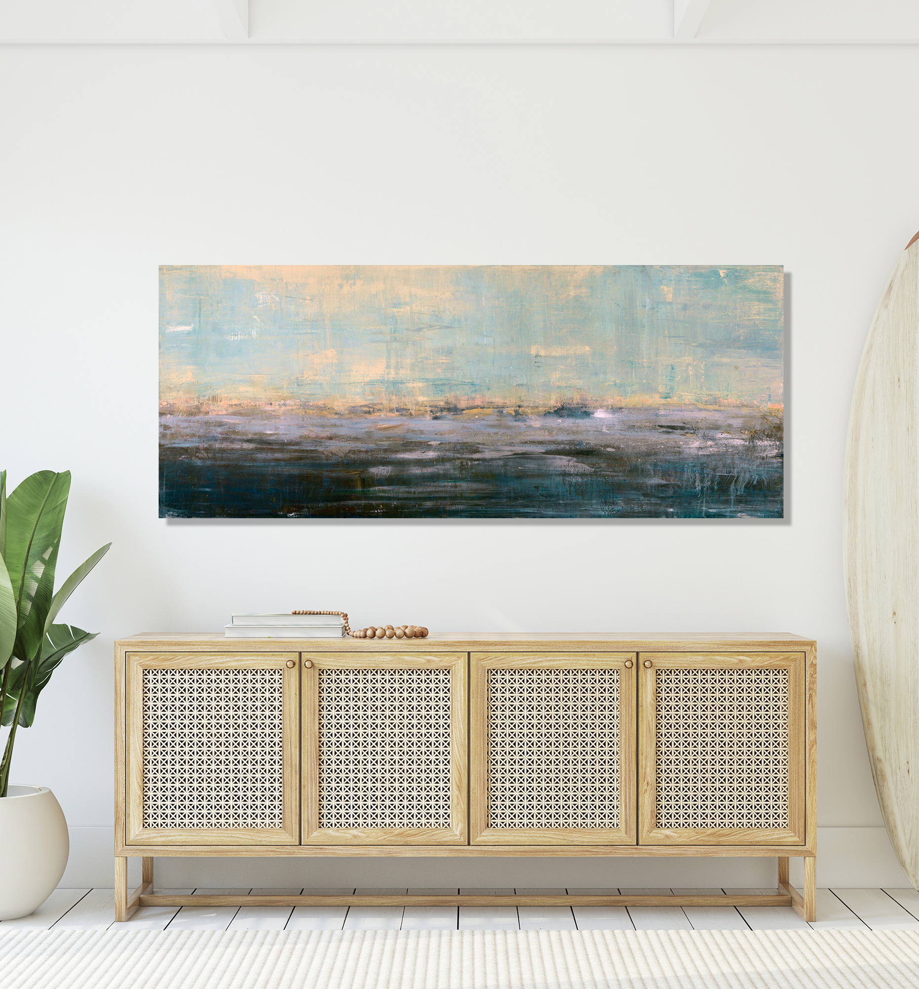 Beyond the Shore Artist Enhanced Canvas Print by John Beard Collection - product image 2 for Resin Society