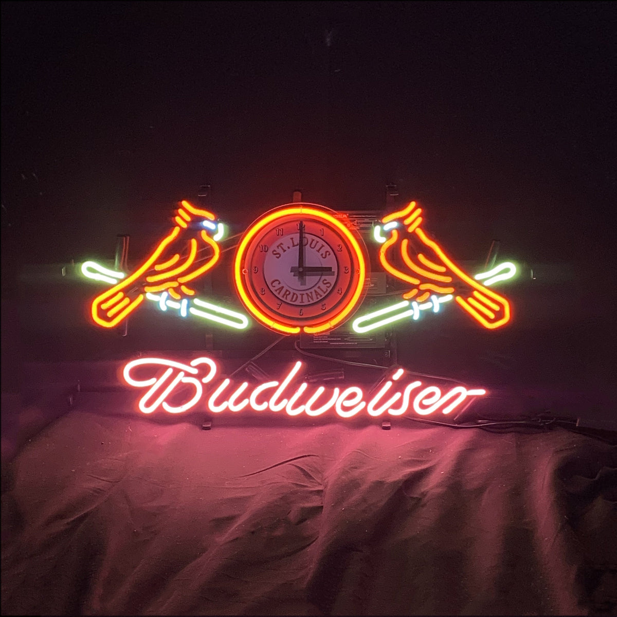 St. Louis Cardinals with Budweiser Neon Signs Light by Neon Signs Land - main product image for Resin Society