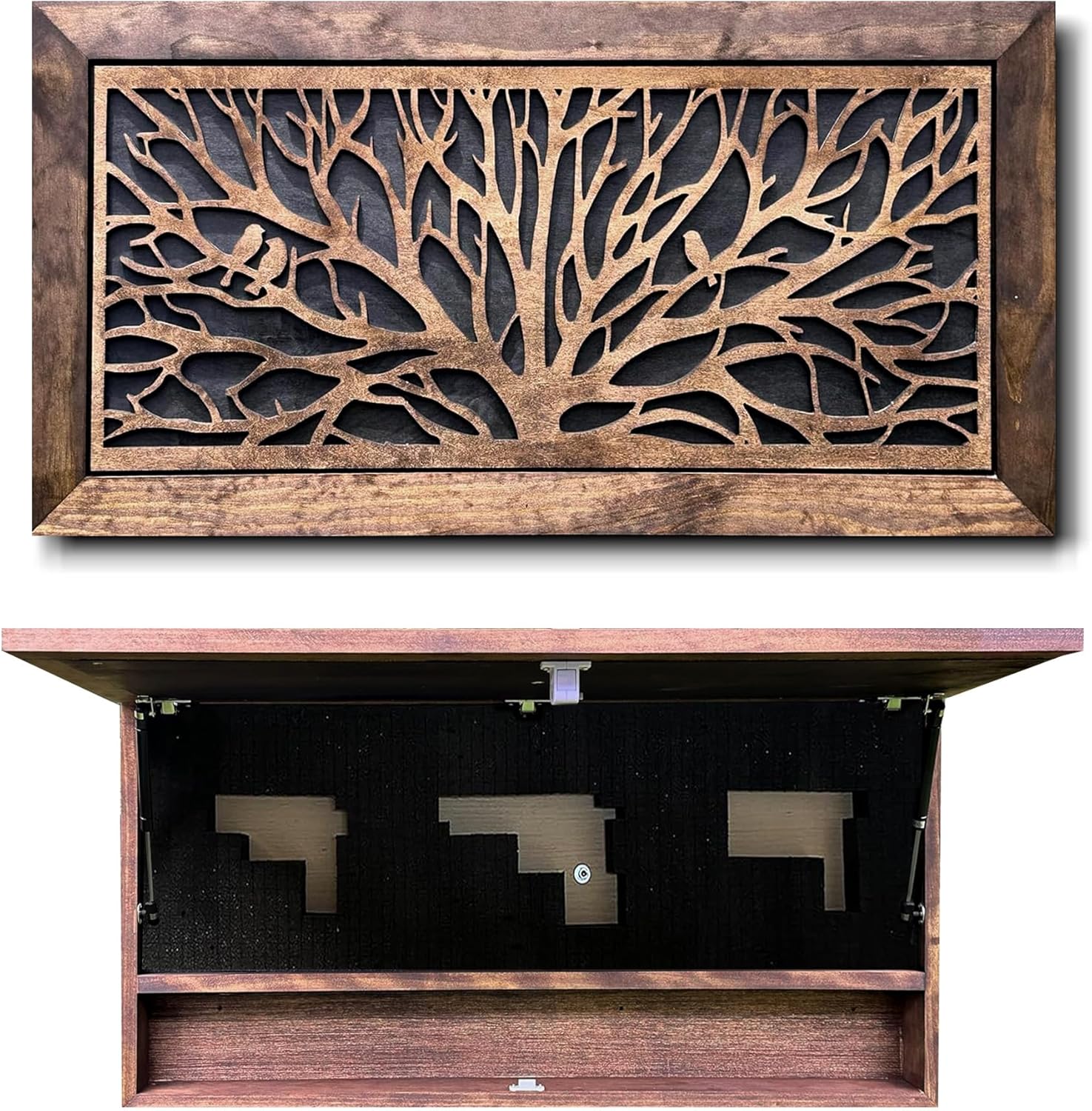 Birds in a Tree Large Gun Concealment Decor by Bellewood Designs - main product image for Resin Society