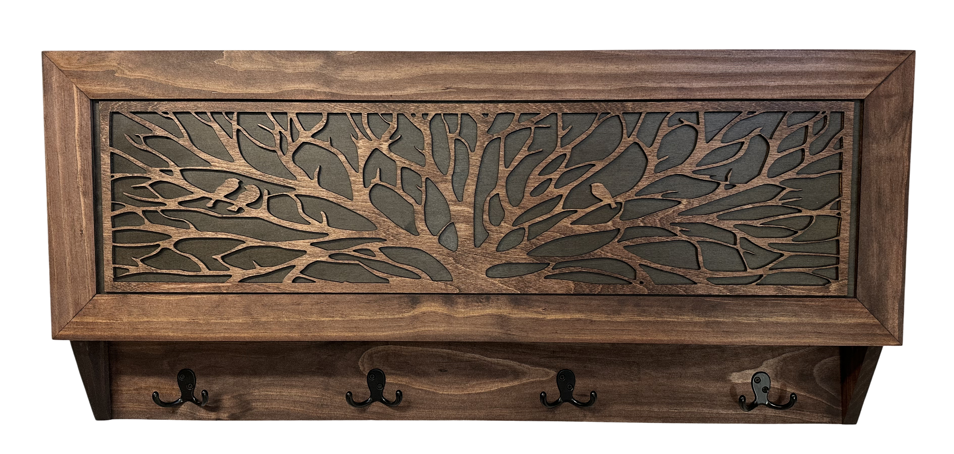 Birds in a Tree Large Gun Concealment Coat Rack by Bellewood Designs - product image 10 for Resin Society