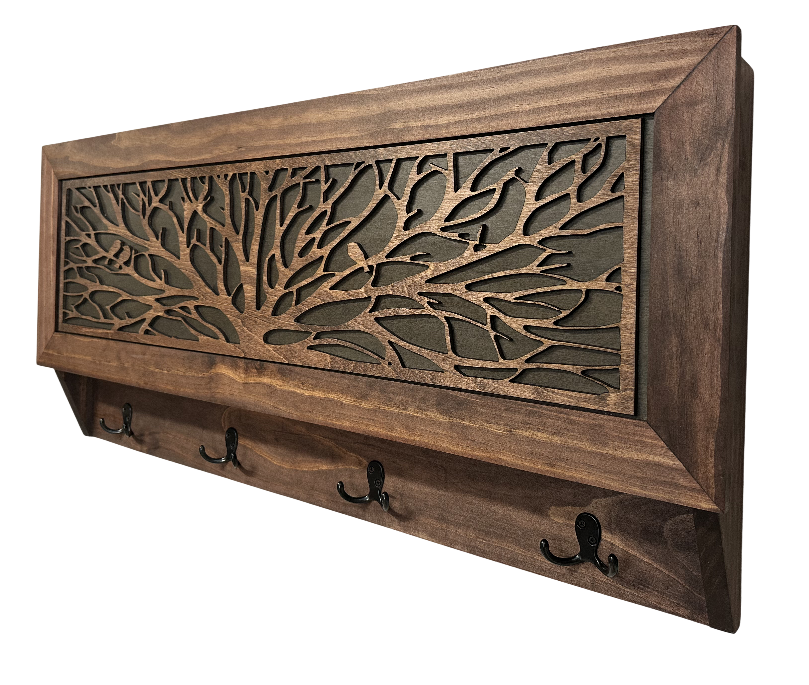 Birds in a Tree Large Gun Concealment Coat Rack by Bellewood Designs - product image 15 for Resin Society