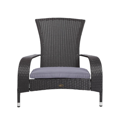 Black Coconino Wicker Chair
