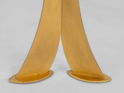 Split Leg Sofa Table (Black with gold legs)