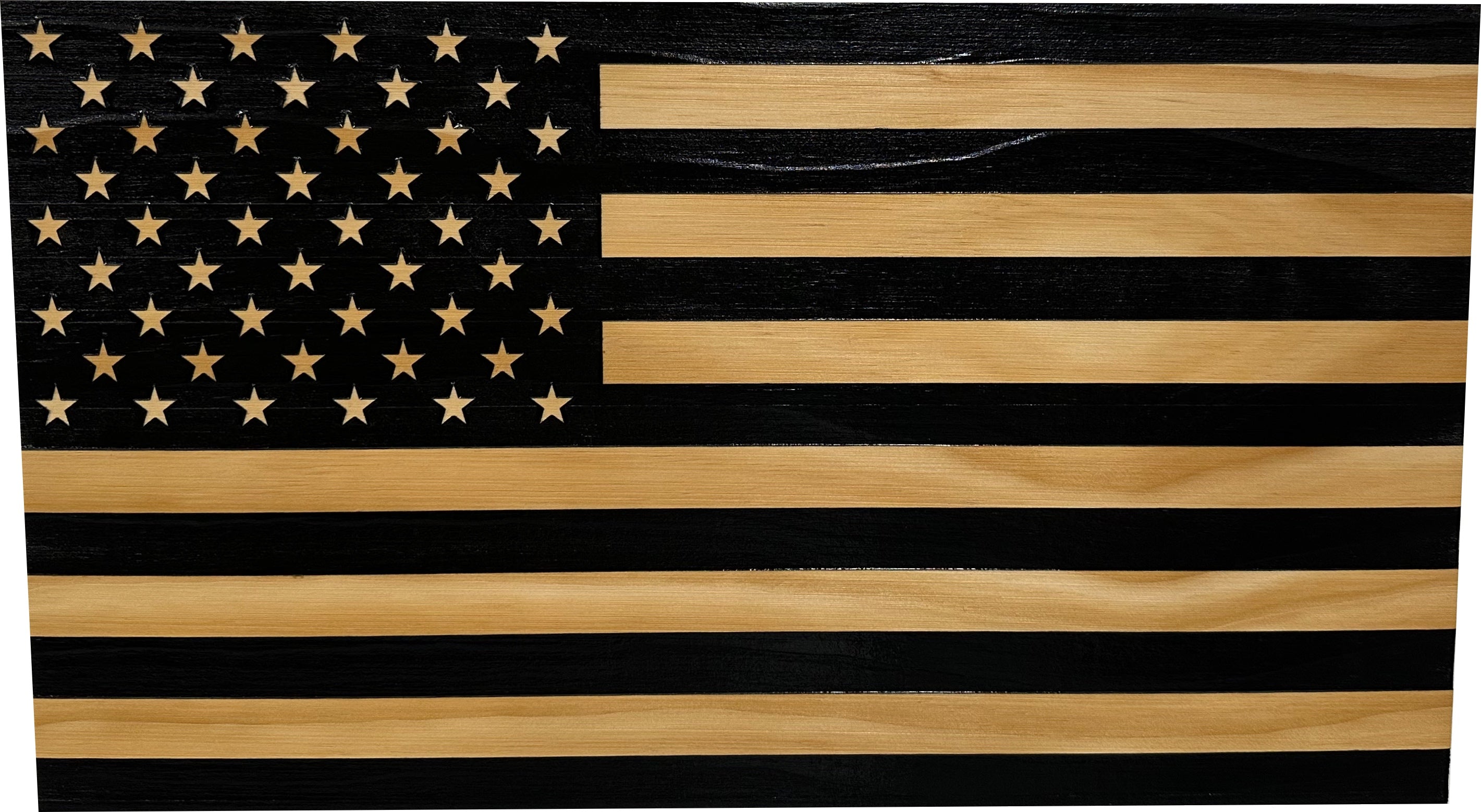 American Flag Decorative & Secure Wall-Mounted Gun Cabinet (Black) by Bellewood Designs - product image 3 for Resin Society