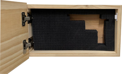 American Flag Decorative & Secure Wall-Mounted Gun Cabinet (Black) by Bellewood Designs - product image 7 for Resin Society