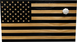 American Flag Decorative & Secure Wall-Mounted Gun Cabinet (Black) by Bellewood Designs - product image 4 for Resin Society