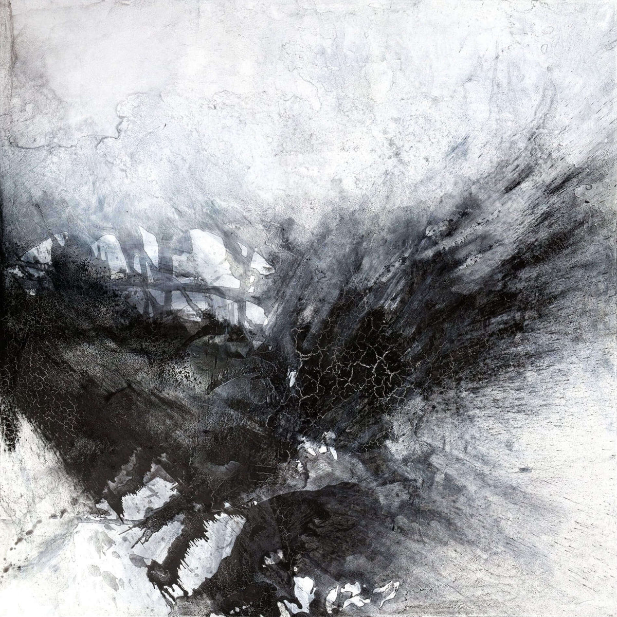 Black and Gray III Artist Enhanced Canvas Print by John Beard Collection - main product image for Resin Society