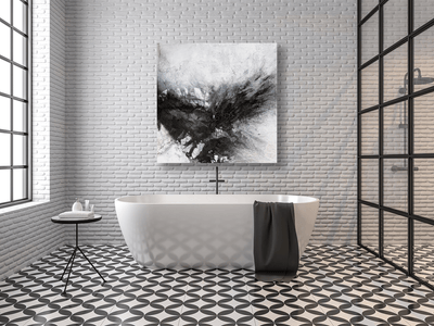 Black and Gray III Artist Enhanced Canvas Print by John Beard Collection - product image 4 for Resin Society