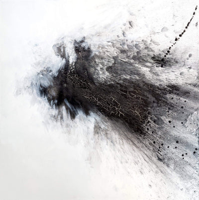 Black and Gray IV Artist Enhanced Canvas Print by John Beard Collection - main product image for Resin Society