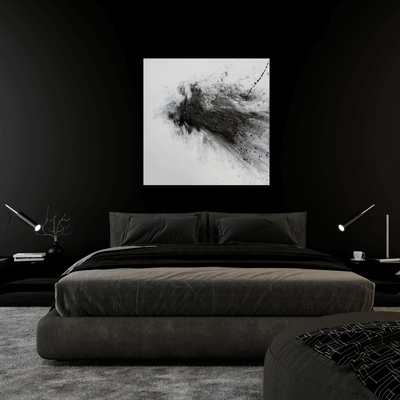 Black and Gray IV Artist Enhanced Canvas Print by John Beard Collection - product image 4 for Resin Society