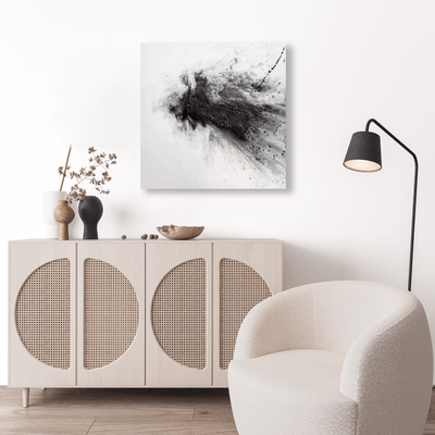 Black and Gray IV Artist Enhanced Canvas Print by John Beard Collection - product image 2 for Resin Society