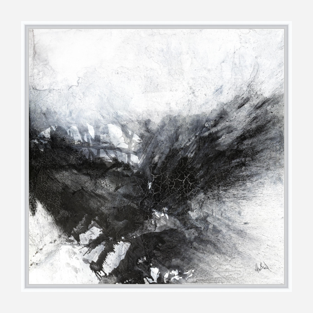 Black and Gray III Artist Enhanced Canvas Print by John Beard Collection - product image 7 for Resin Society