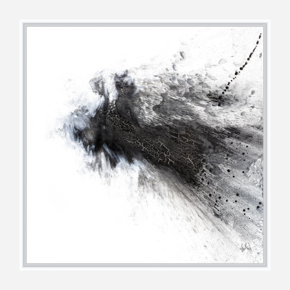Black and Gray IV Artist Enhanced Canvas Print by John Beard Collection - product image 7 for Resin Society