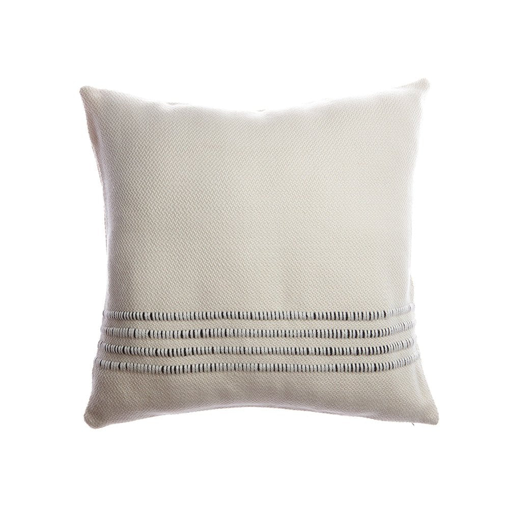 Merino Wool Striped Throw Pillow by Homelosophy