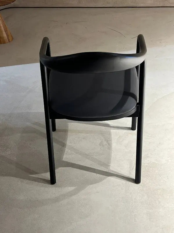 Luxury solid wood chair made of walnut with natural finish