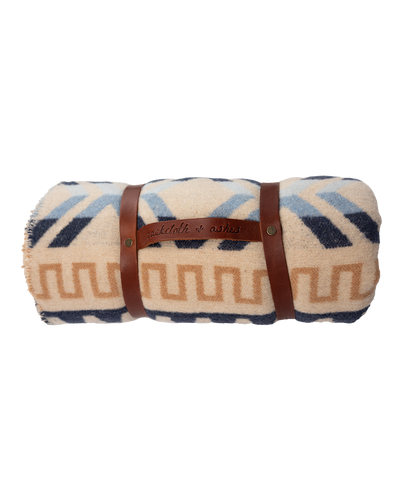 Leather Blanket Roll detail image - Resin Society