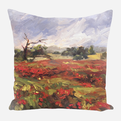 Blaze of Poppies Pillow by John Beard Collection - main product image for Resin Society