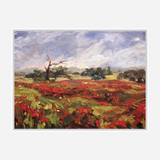 Blaze of Poppies Artist Enhanced Canvas Print by John Beard Collection - product image 7 for Resin Society
