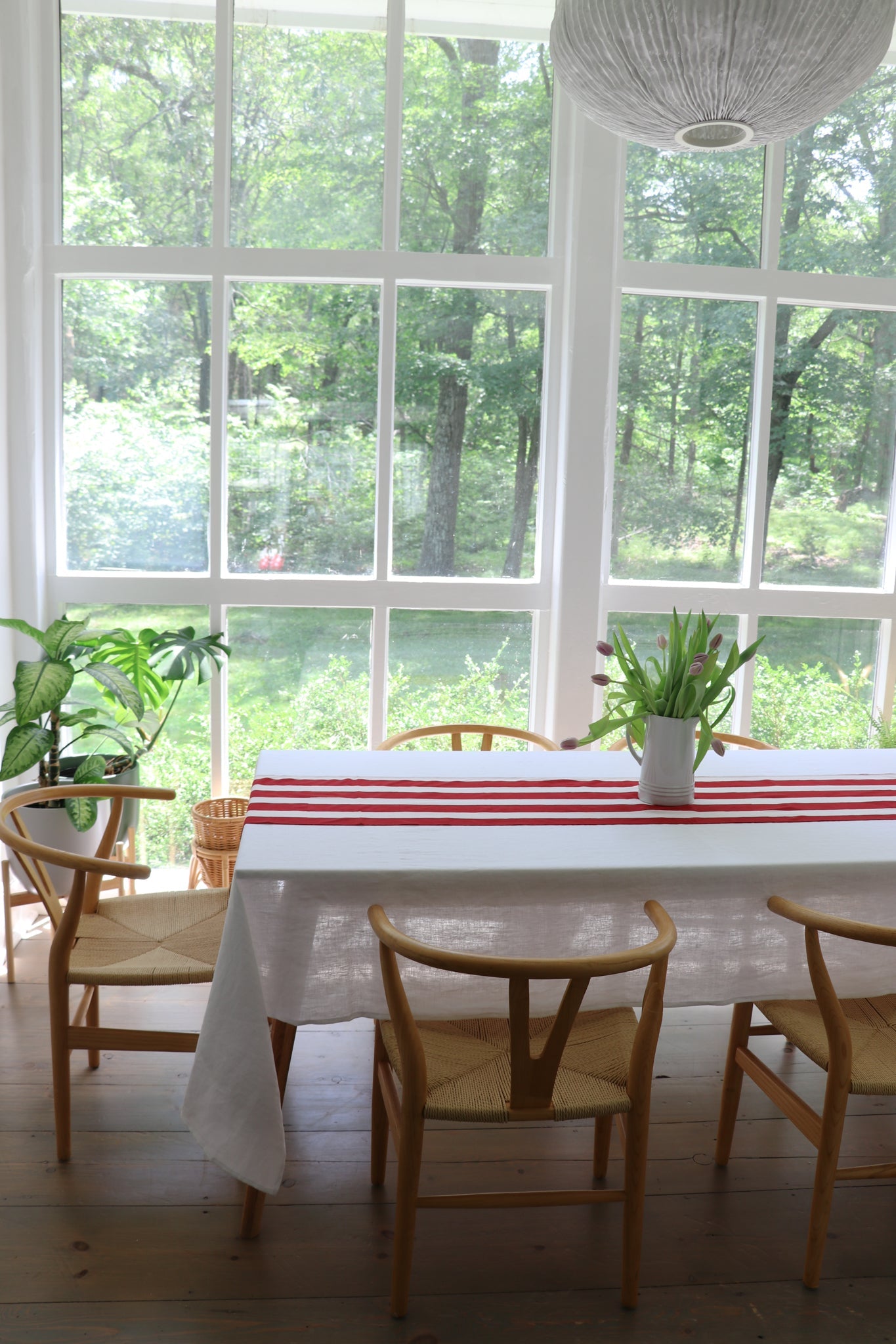 Red Stripe Table Runner by Sarah Spiegel - product image 2 for Resin Society