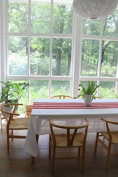 Red Stripe Table Runner by Sarah Spiegel - product image 2 for Resin Society