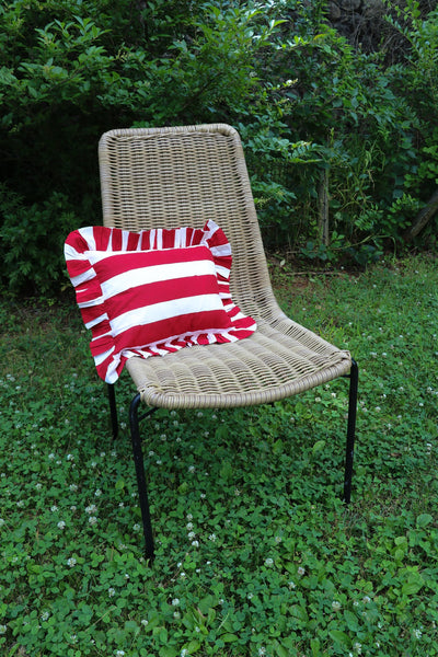 Ruffled Stripe Throw Pillow (12 x 16) by Sarah Spiegel - product image 2 for Resin Society