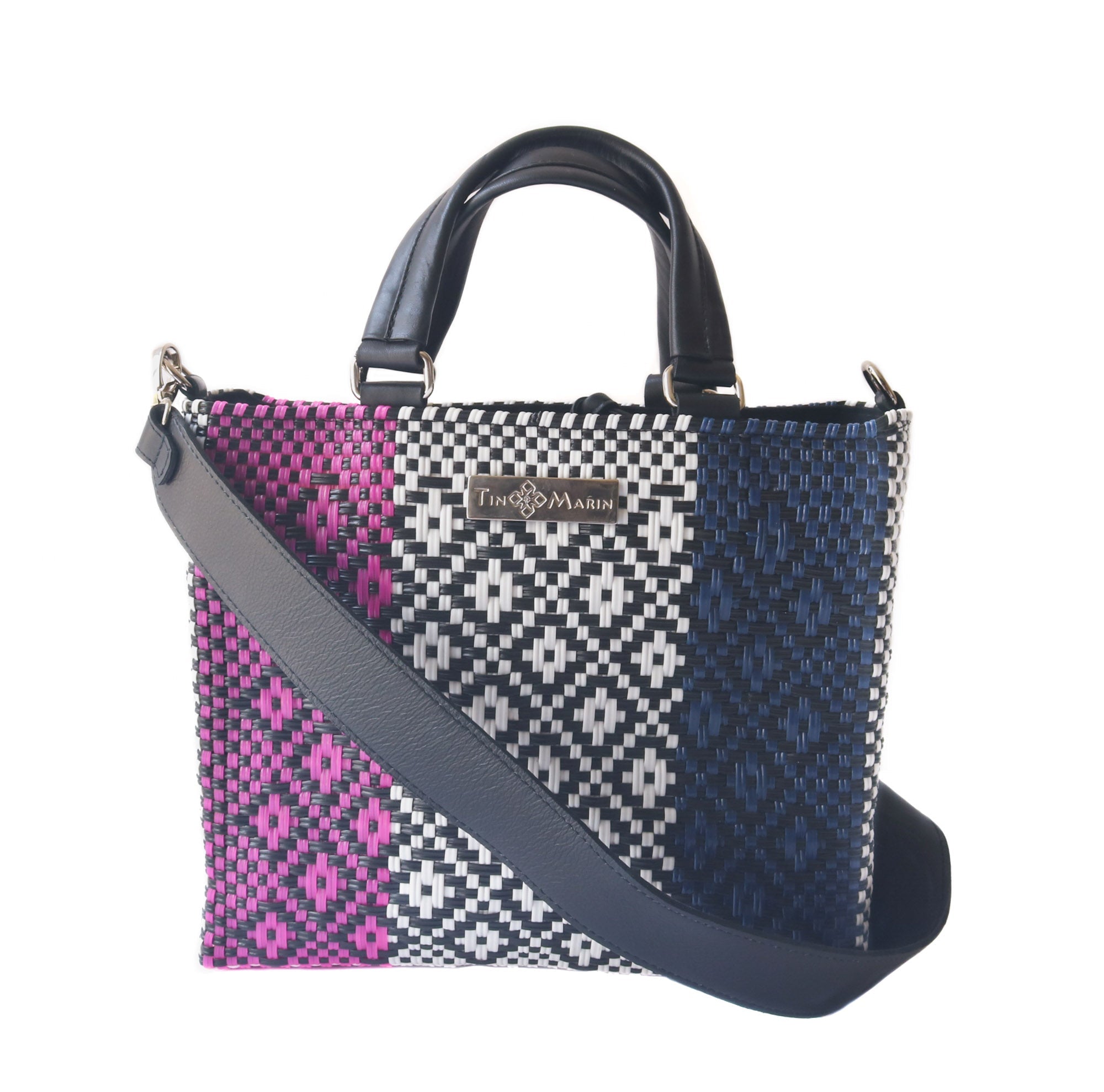 Bloom Medium Woven Crossbody Drawstring Bag by Tin Marin Brand - product image 2 for Resin Society