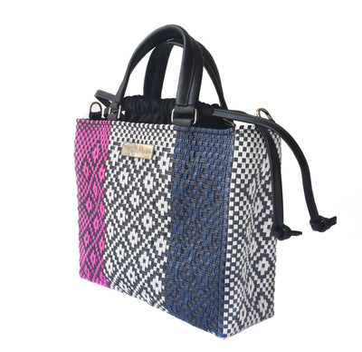 Bloom Medium Woven Crossbody Drawstring Bag by Tin Marin Brand - product image 3 for Resin Society