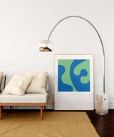 BLUE GREEN COLOR STUDY - Art Print by Holly McWhorter by Holly McWhorter Art: Paintings and Art Prints - product image 4 for Resin Society