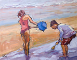 Blue Bucket Artist Enhanced Canvas Print by John Beard Collection - main product image for Resin Society