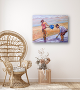Blue Bucket Artist Enhanced Canvas Print by John Beard Collection - product image 2 for Resin Society