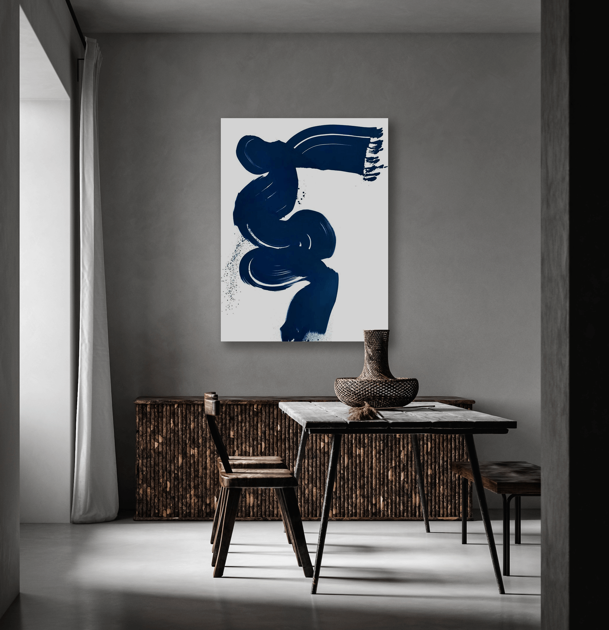 Blue Current Artist Enhanced Canvas Print by John Beard Collection - product image 3 for Resin Society