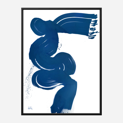 Blue Current Artist Enhanced Canvas Print by John Beard Collection - product image 5 for Resin Society