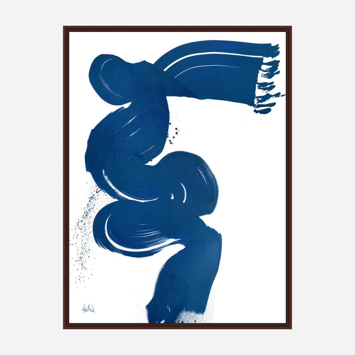 Blue Current Artist Enhanced Canvas Print by John Beard Collection - product image 6 for Resin Society