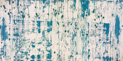 Blue on Green I Artist Enhanced Canvas Print by John Beard Collection - main product image for Resin Society
