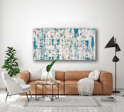 Blue on Green I Artist Enhanced Canvas Print by John Beard Collection - product image 4 for Resin Society