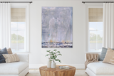 Blue Rain I Artist Enhanced Canvas Print by John Beard Collection - product image 2 for Resin Society