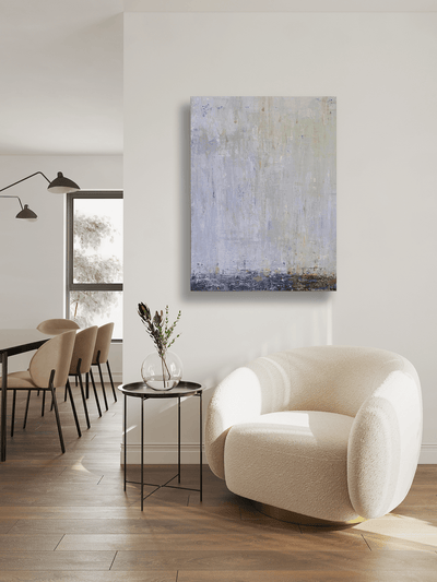 Blue Rain II Artist Enhanced Canvas Print by John Beard Collection - product image 2 for Resin Society