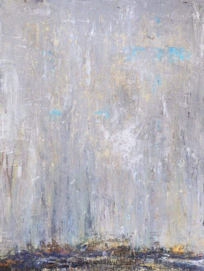 Blue Rain III Artist Enhanced Canvas Print by John Beard Collection - main product image for Resin Society