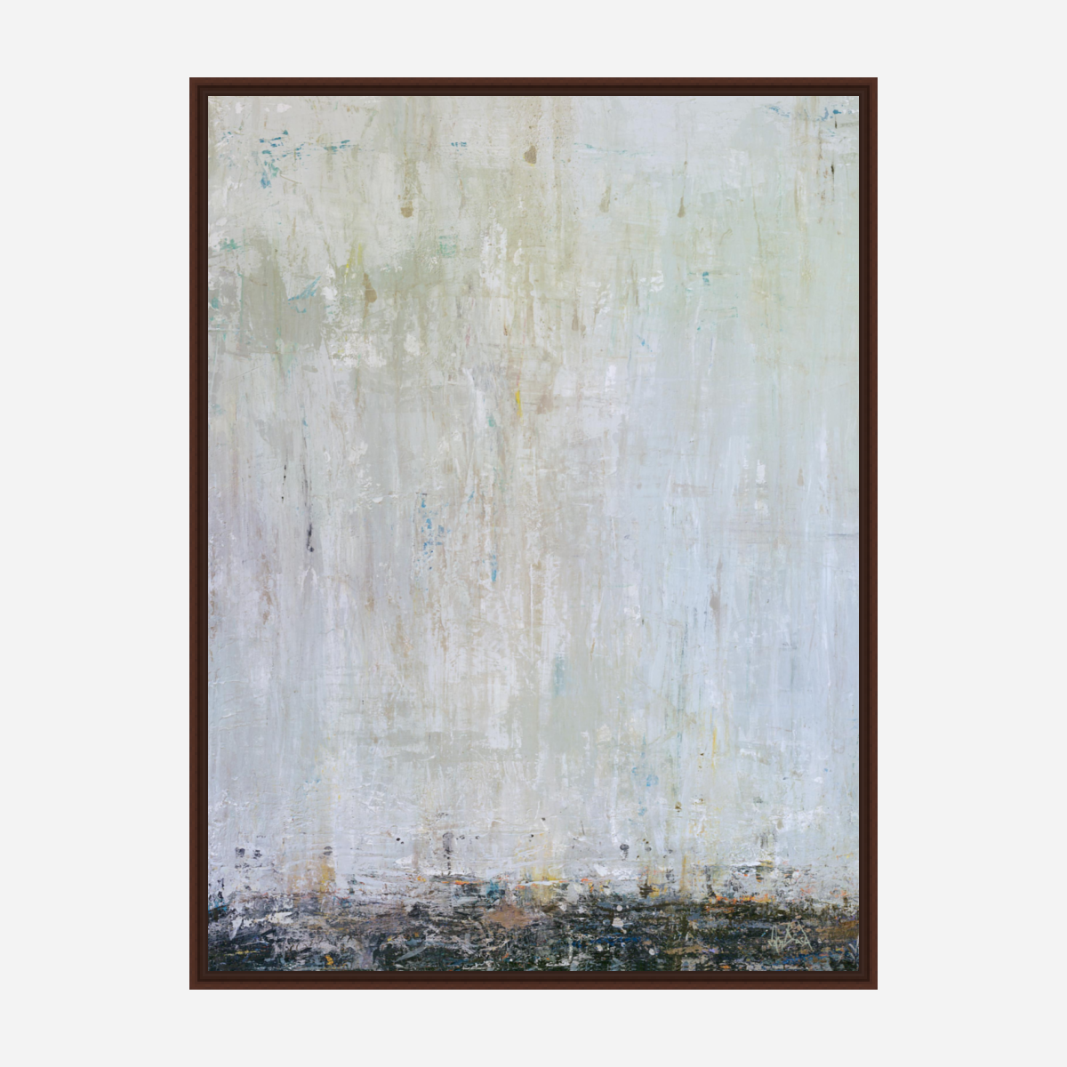 Blue Rain II Artist Enhanced Canvas Print by John Beard Collection - product image 6 for Resin Society