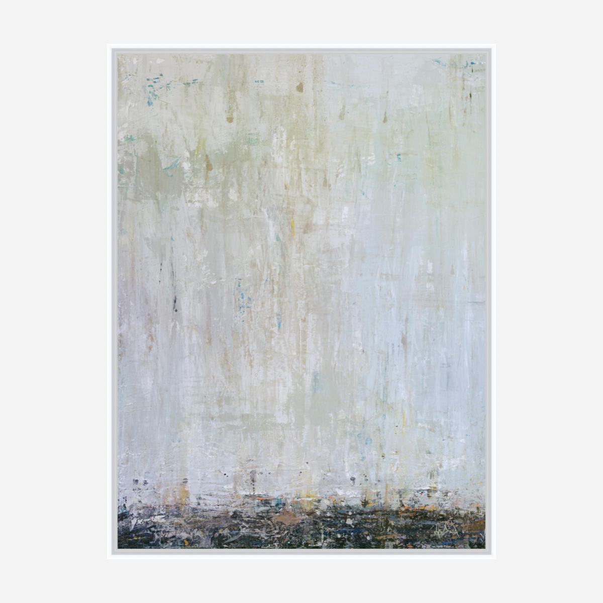 Blue Rain II Artist Enhanced Canvas Print by John Beard Collection - product image 7 for Resin Society