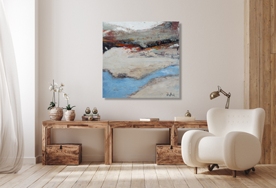 Blue Water Artist Enhanced Canvas Print by John Beard Collection - product image 2 for Resin Society