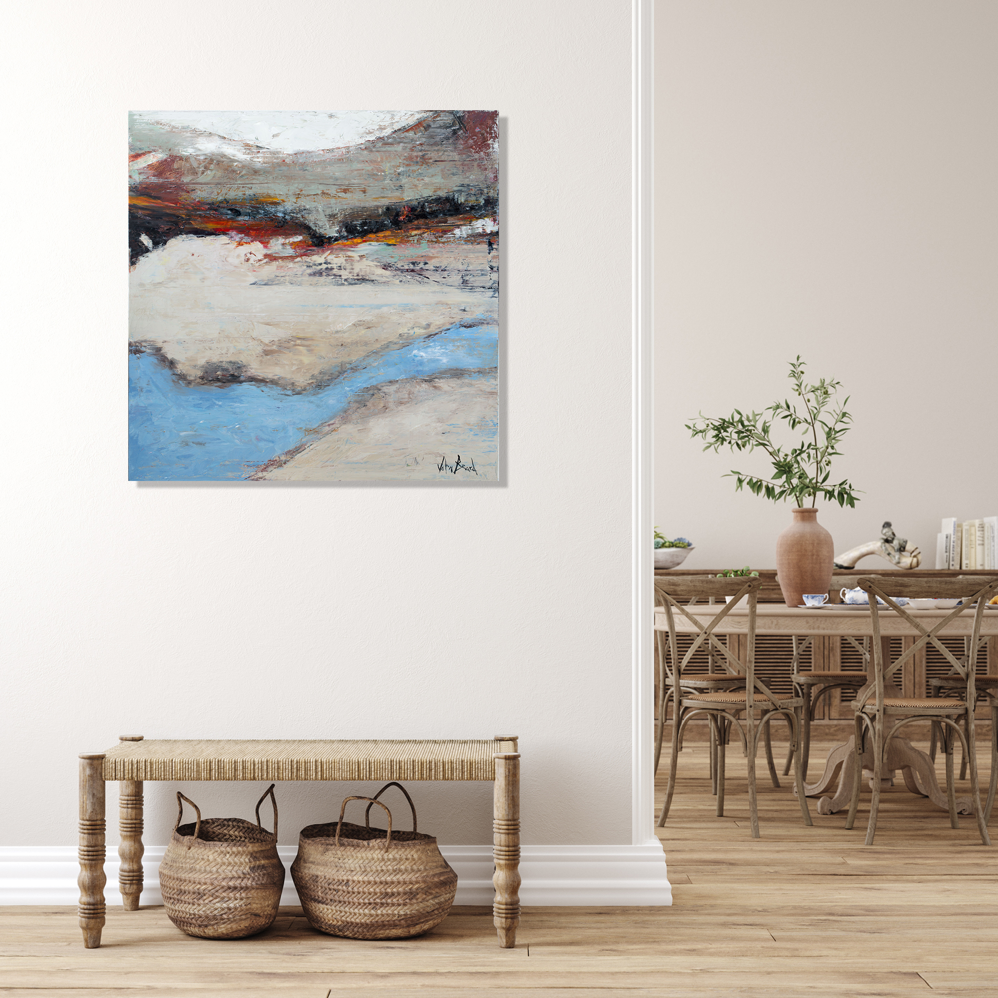 Blue Water Artist Enhanced Canvas Print by John Beard Collection - product image 4 for Resin Society